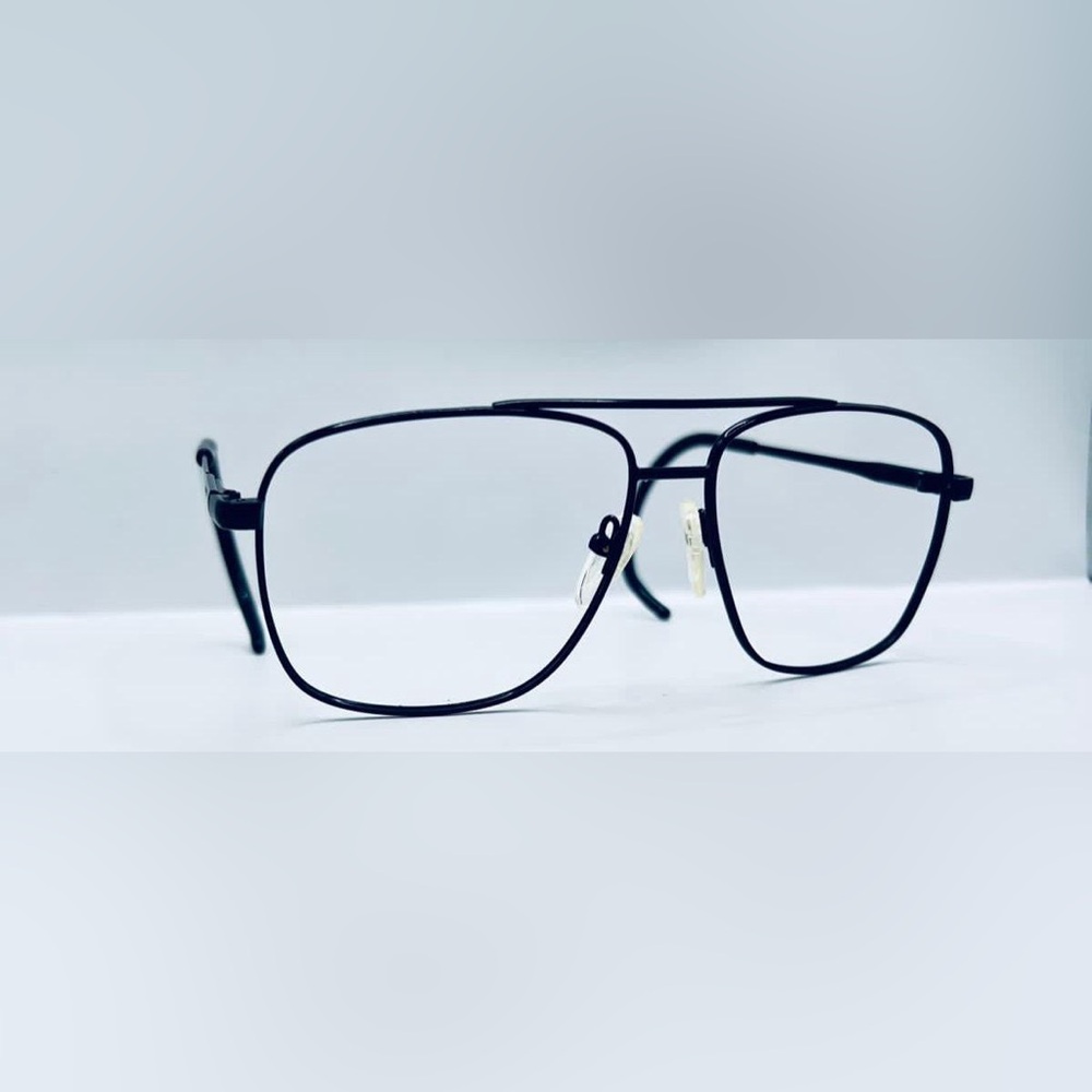 Vintage PST Black Pilot Sunglasses Frames Only